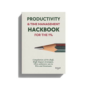 Productivity & time management hackbook for 1%